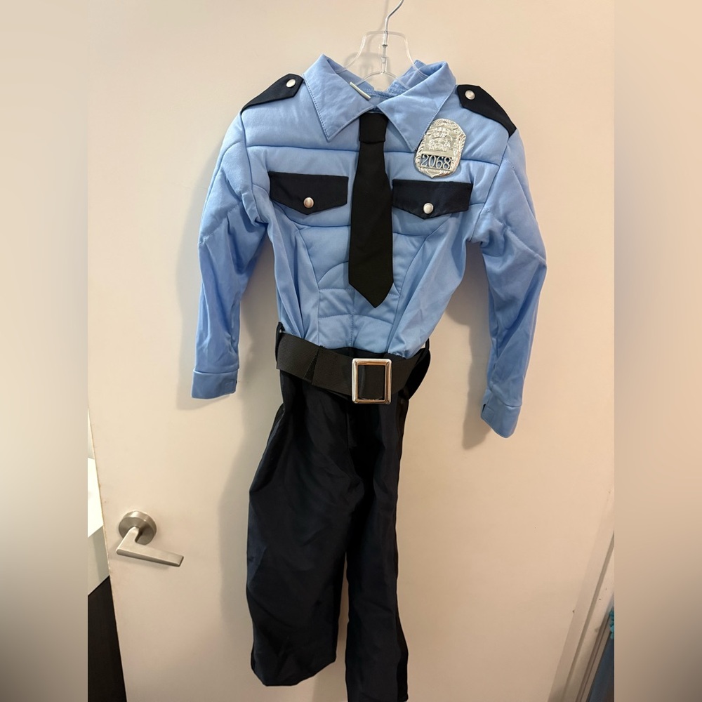 Kids Police Officer Costume - Blue and Black